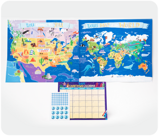 Map, Calendar & Stickers